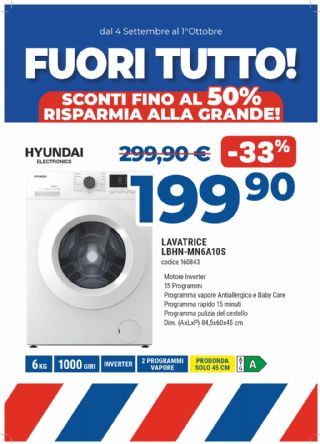 LAVATRICE HYUNDAI LBHN-MN6A10S 6KG
